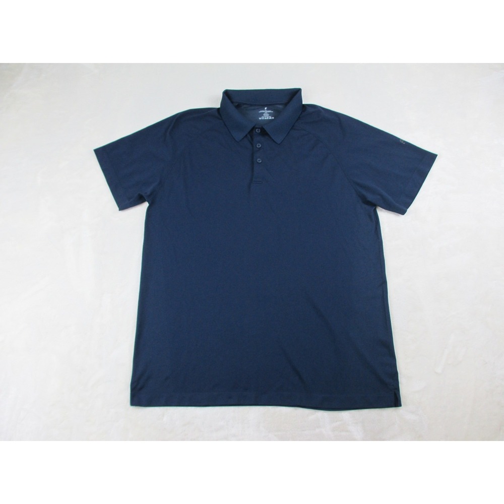 Fabletics Polo Shirt Mens 2XL XXL Blue Lightweight Golf Golfing Casual
